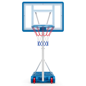 3.3-3.9 Feet Pool Basketball Hoop Adjustable with Shatterproof Backboard