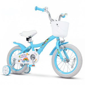 Girls Bike 12-18 Inch with Training Wheels and Basket