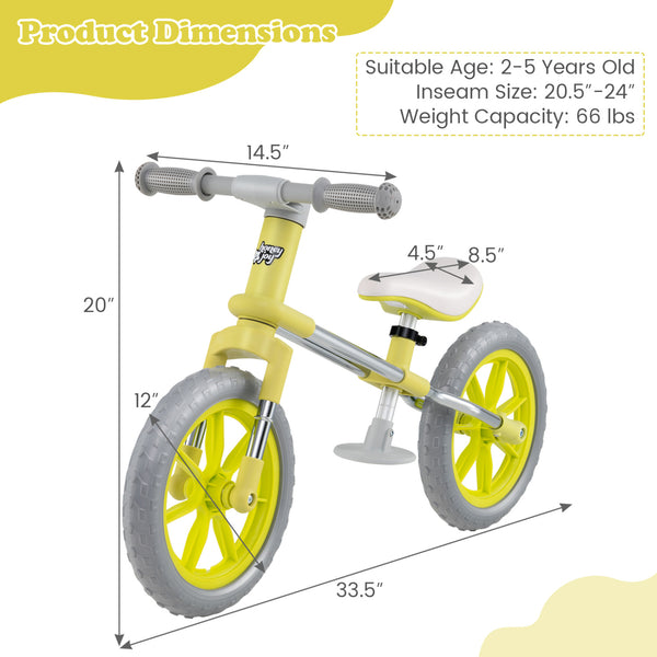 2-Piece Toddler Bike Set: Balance Bike & Tricycle with Basket