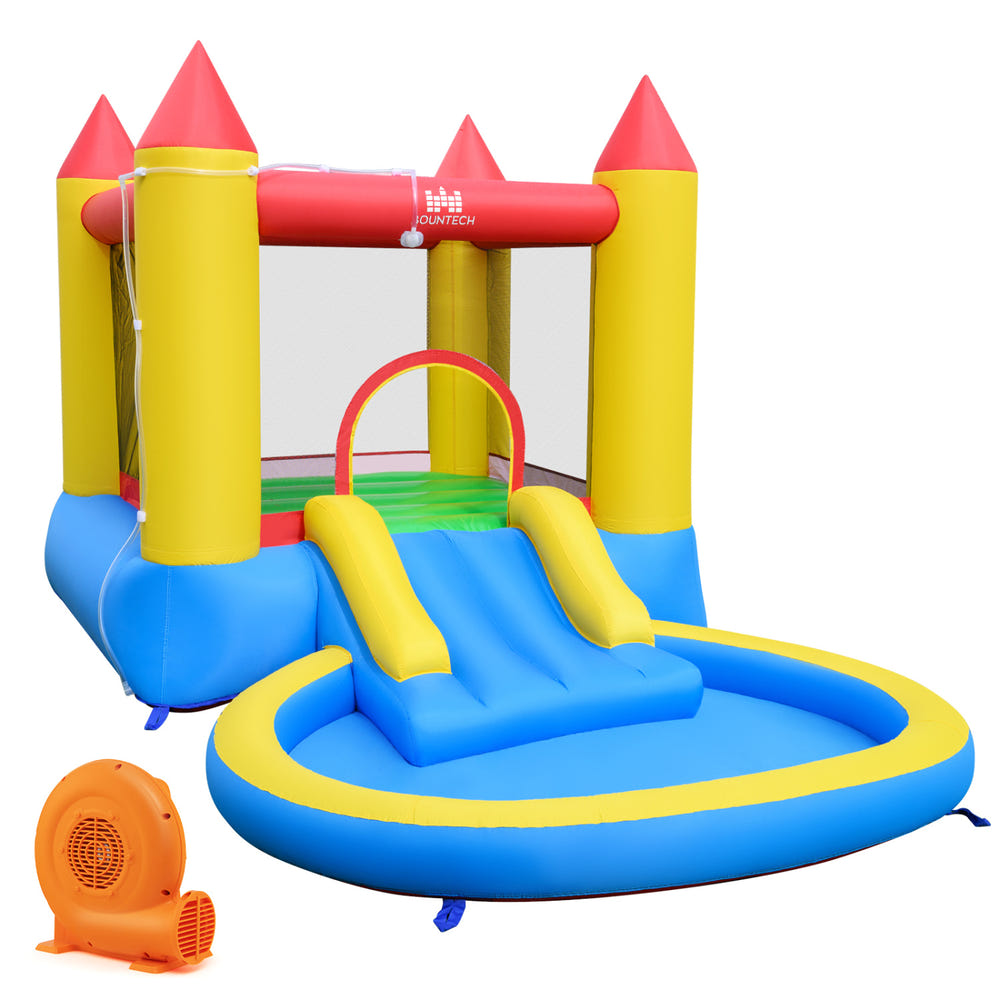 Kids Water Park Wet Dry with Splash Pool and 380W Blower