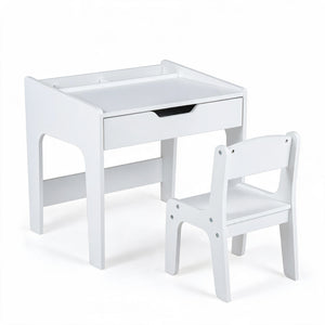 Wooden Kids Desk and Chair Set for Reading Drawing Playing