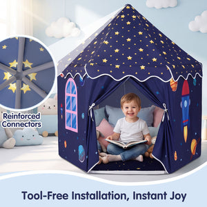 Indoor Outdoor Play Tent with Dancing Mat Light Up Gift for Toddlers Ages 3-12