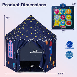 Indoor Outdoor Play Tent with Dancing Mat Light Up Gift for Toddlers Ages 3-12