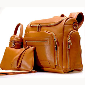 Diaper Bag Backpack - Madison - Vegan Leather Diaper Bag Backpack