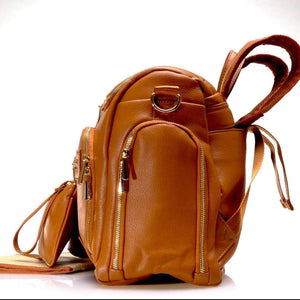 Diaper Bag Backpack - Madison - Vegan Leather Diaper Bag Backpack