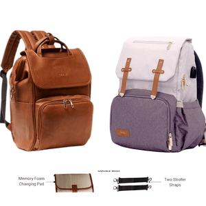 Diaper Bag Backpack Set - La Madison + Milan Gift Set Bundle