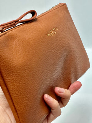 Leather Pouch Set - Clip-on Pouch Gift set ( Royal Brown )