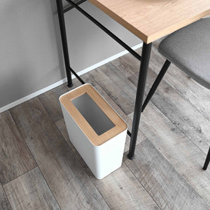 Trash Can - Rectangle - Steel + Wood