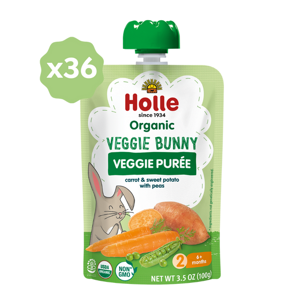 Holle Organic Veggie Bunny - Veggie Purée Pouches
