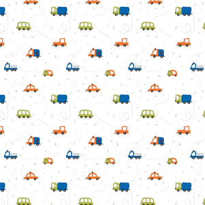 Vehicles Themed Baby Room Curtain