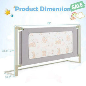 Vertical Lifting Bed Rail for Toddlers with Double Lock-70 inch Bed Rails