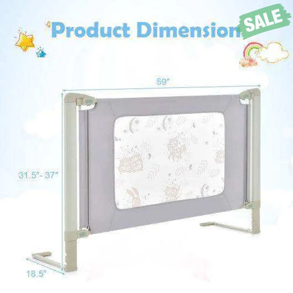 Vertical Lifting Bed Rail for Toddlers with Double Lock-70 inch Bed Rails