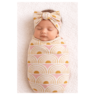 Vintage Sunshine Bamboo Baby Stretch Swaddle Blanket