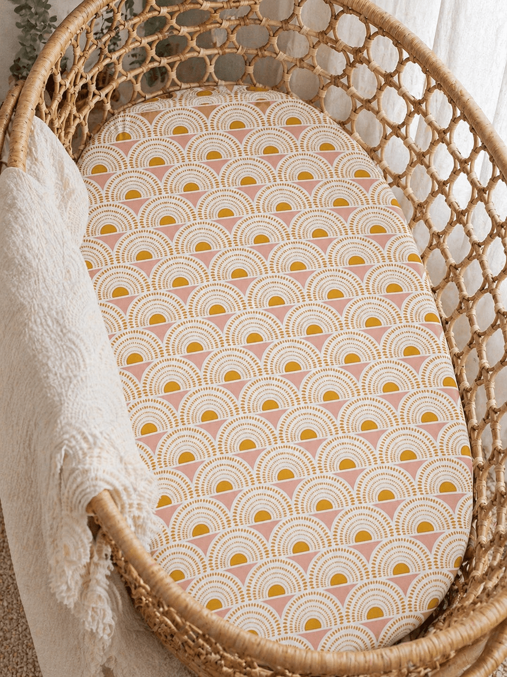 Vintage Sunshine Bamboo Changing Pad Cover