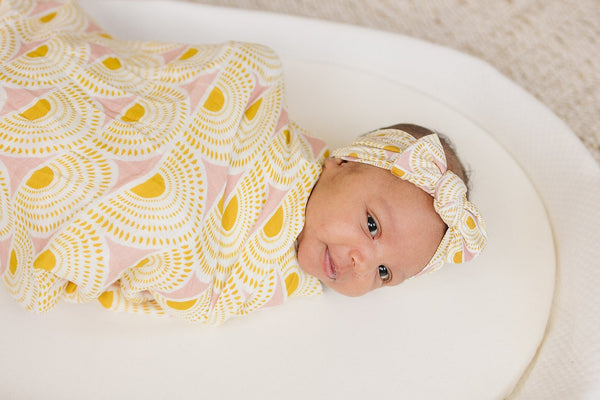 Vintage Sunshine Bamboo Baby Headband