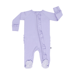 Violets Are Violet Ruffle Footie