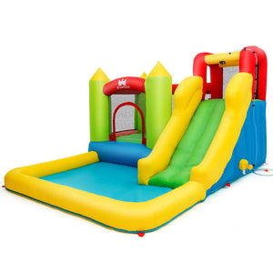 Outdoor Inflatable Bounce House with 480 W Blower - Heavy-Duty
