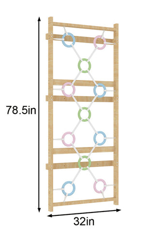Add-On Ring Wall Panel for 79" Modular Walnut
