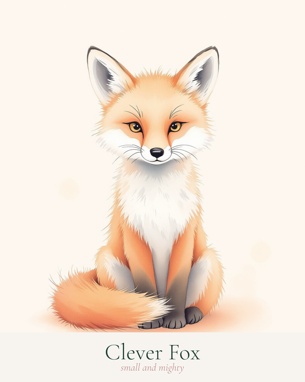 wall art animal fox