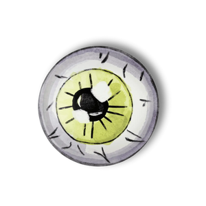 Watercolor Eyeball Halloween Dessert Plate (12pcs)