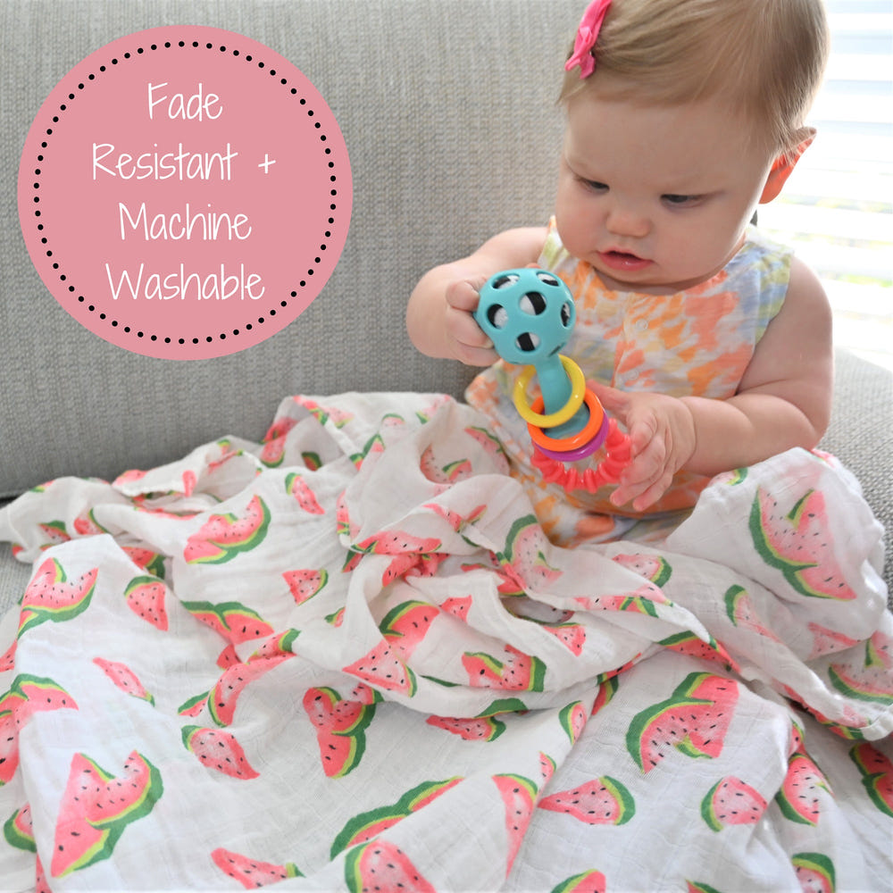 One In A Melon Baby Muslin Swaddle Blanket - MOOGCO Baby