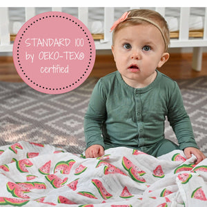 One In A Melon Baby Muslin Swaddle Blanket