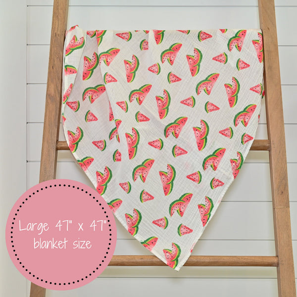 One In A Melon Baby Muslin Swaddle Blanket