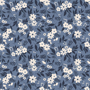 Swirly Girl Dress - Vintage Floral Blue