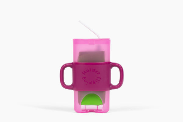 KiddyTrek 4-in-1 Sip & Snack Set: versatile food pouch, juice box holder, snack cup, and sip cup for babies.