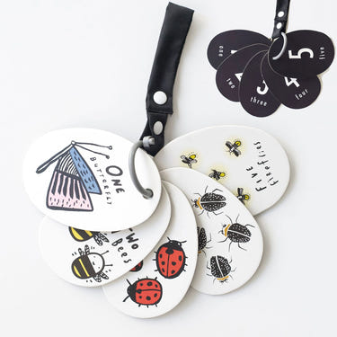 "Stroller Cards - I See Bugs to Count, engaging educational toy for babies, perfect for stroller adventures."