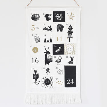 24 Pocket Advent Calendar featuring cute winter animals for festive Christmas countdown fun.
