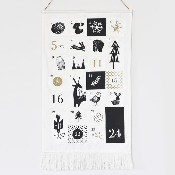 24 Pocket Advent Calendar featuring cute winter animals for festive Christmas countdown fun.