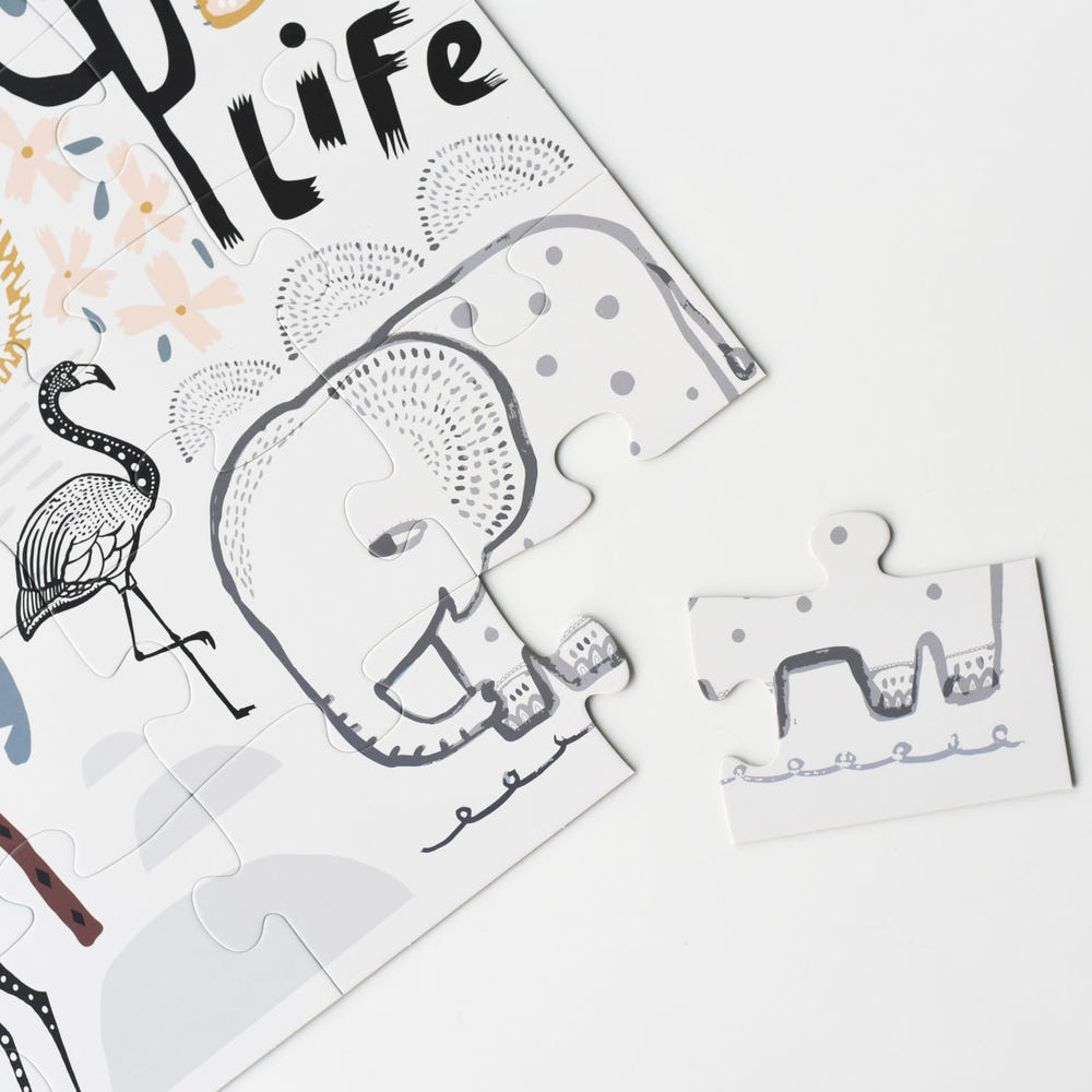 Wild Life Floor Puzzle for babies featuring colorful animal designs, perfect for playtime and learning.