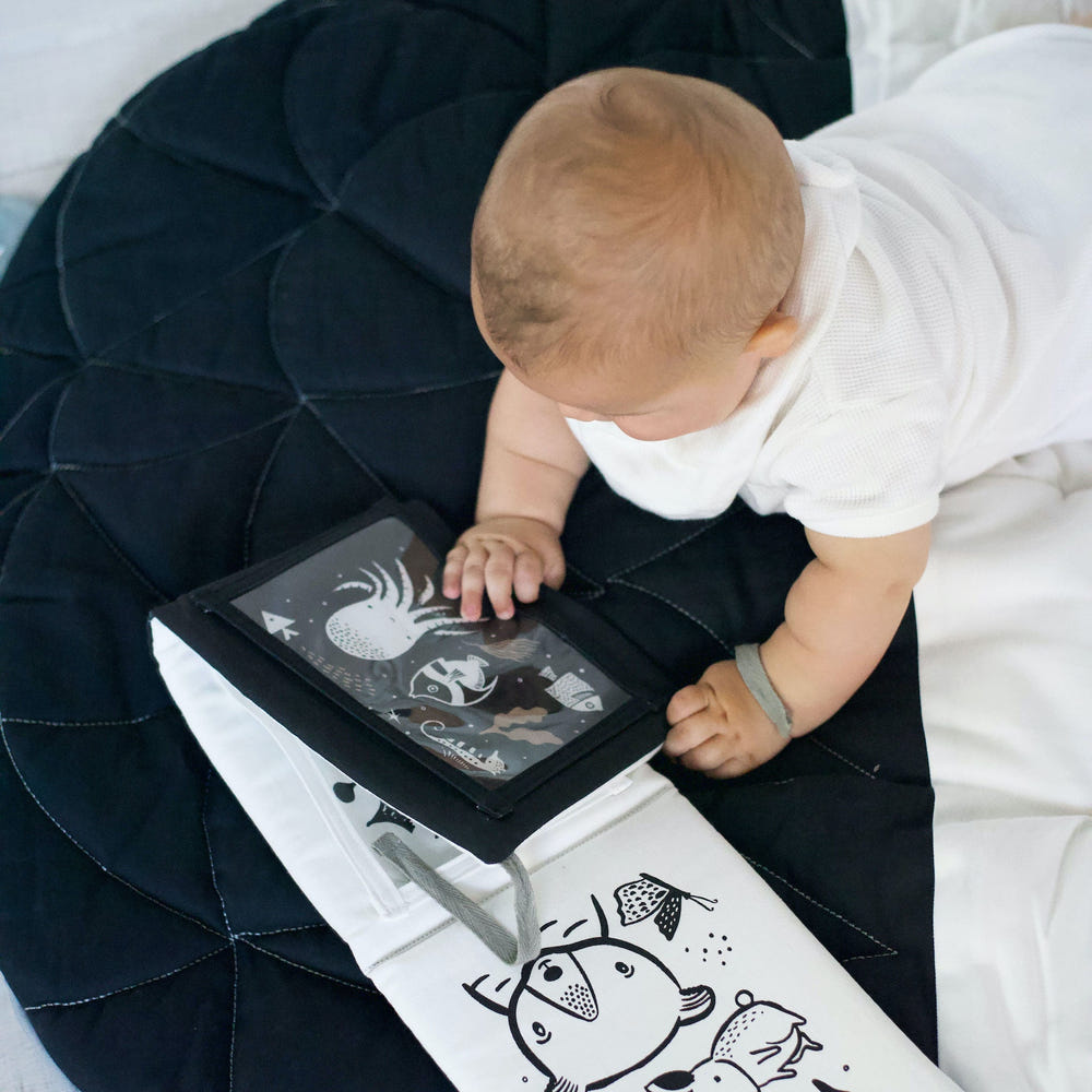 Baby Tummy Time Gallery with Mirror Gift Set for infants, promoting development and playtime fun.