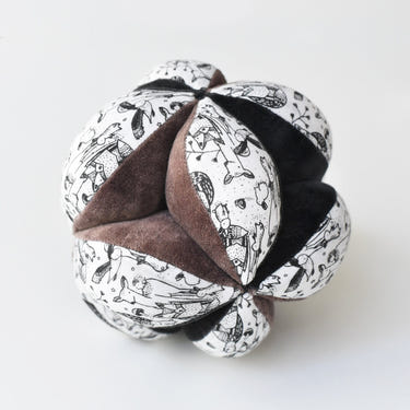 Clutch Ball - Woodland: Soft, colorful baby toy for sensory play and motor skill development. Perfect for infants and toddlers.