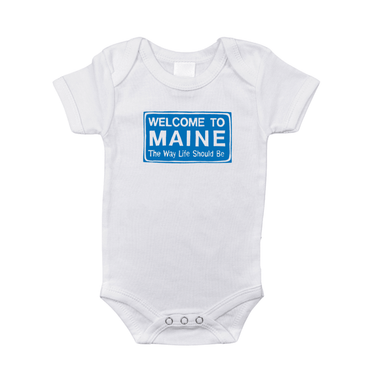 Welcome to Maine Baby Onesie Everyday Newborn Outfit