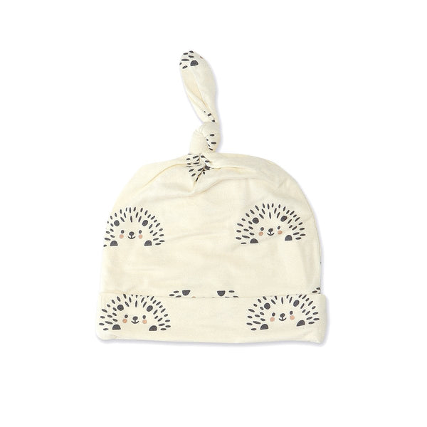 Bamboo Knot Hat (Hello Hedgehog Print)