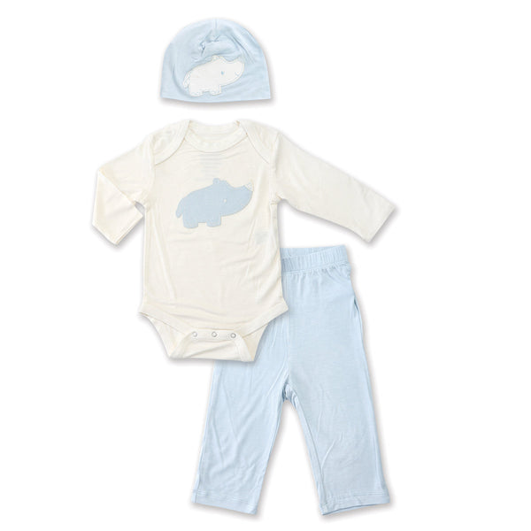 Bamboo Baby Gift Set (Sea Breeze/Rhino)