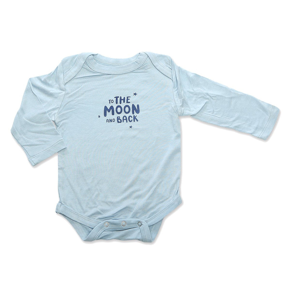 Bamboo Long Sleeve Onesie (Baby Blue)