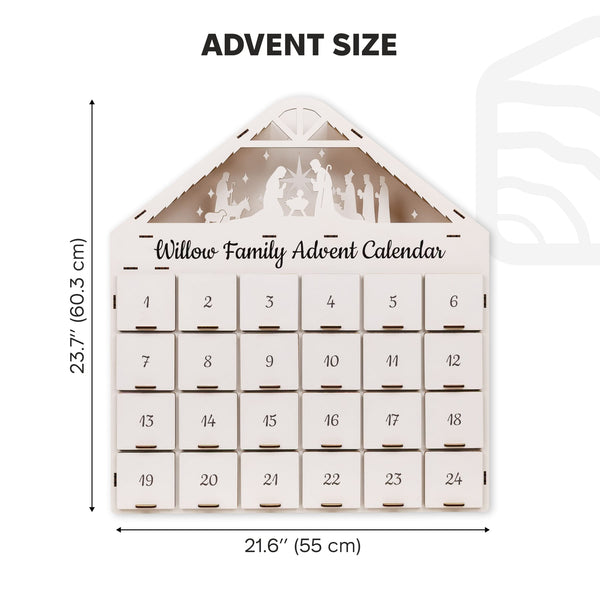 Christmas Advent Calendar - White