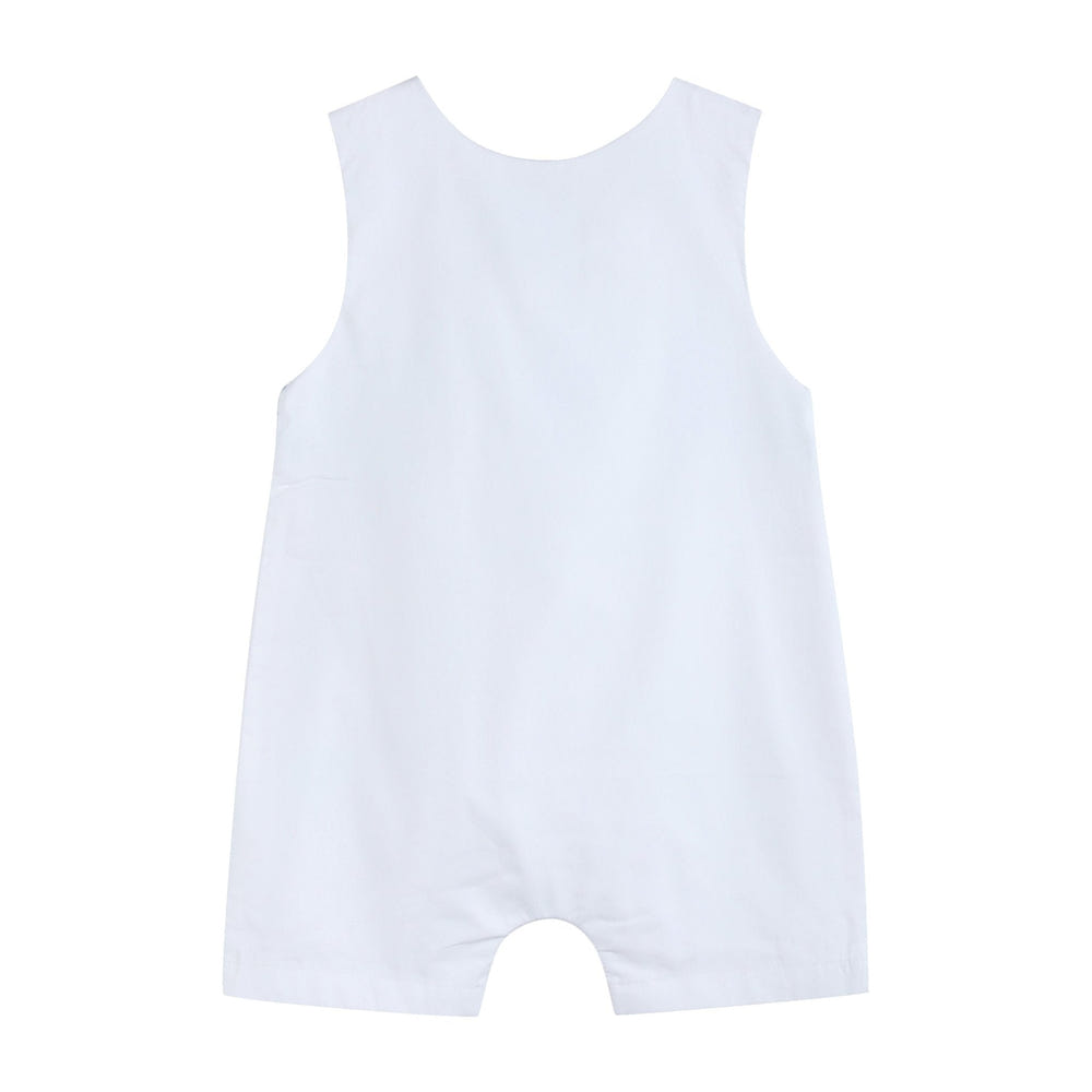 White and Blue Holy Smocked Jon Jon