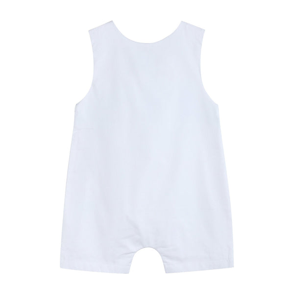 White and Blue Holy Smocked Jon Jon