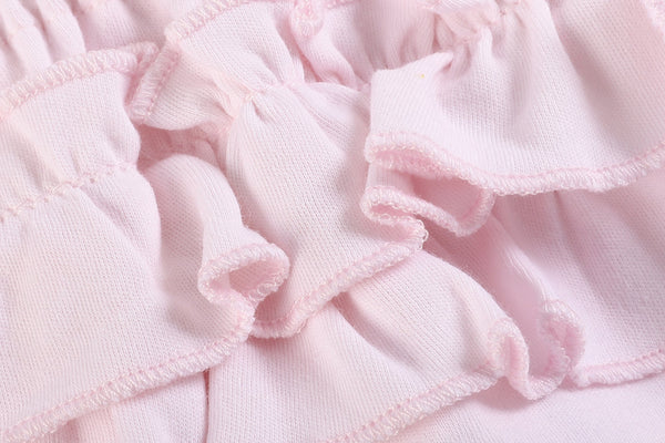 White and Pink Bloomers Knit 2pc Set