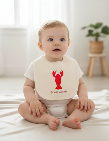 Lobster Baby Bib Local Catch