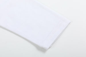 White Cotton Layering Girls Shirt