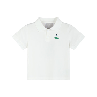 White Golf Tee Polo Shirt