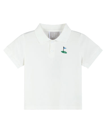 White Golf Tee Polo Shirt