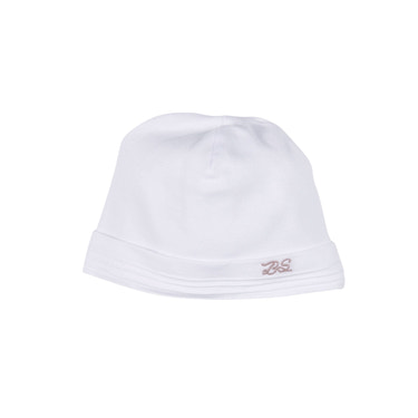 MON BEAU TROUSSEAU | Girls White Cotton Hat - MOOGCO Baby