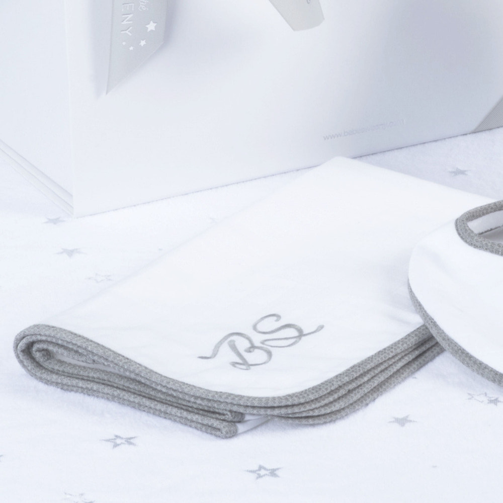 MON BEAU TROUSSEAU | Boys White Muslin Square - MOOGCO Baby