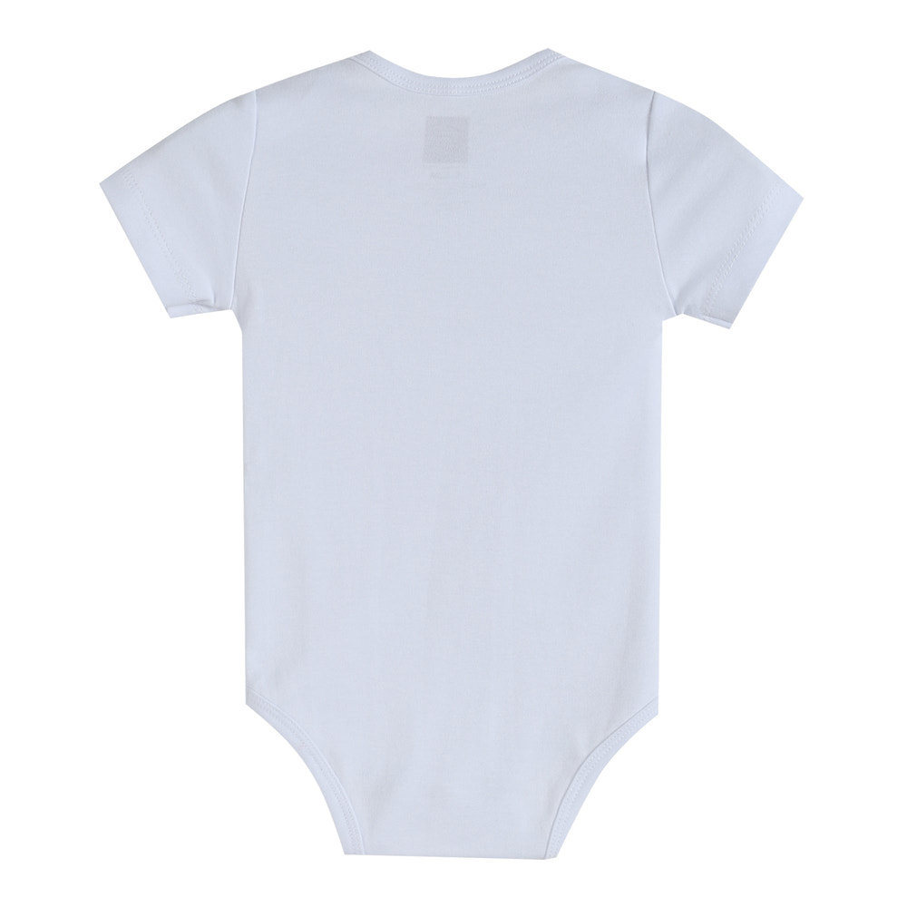 White Organic Cotton Short Sleeve Bodysuit - MOOGCO Baby
